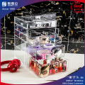 Acrylic Desktop Makeup Organizer with Acrylic Lipstick Holder